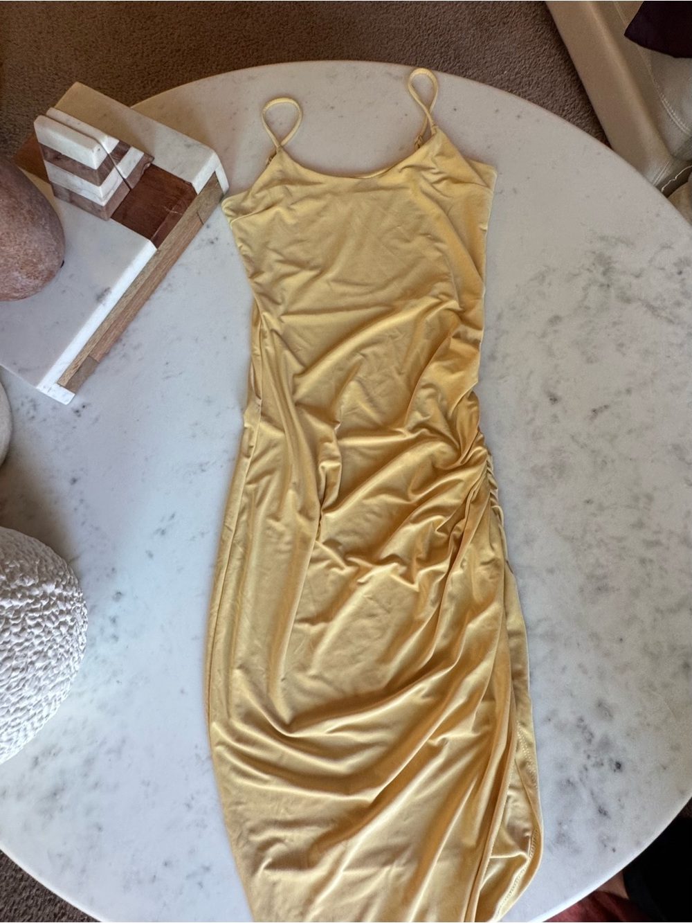 Yellow Asymmetrical Dress